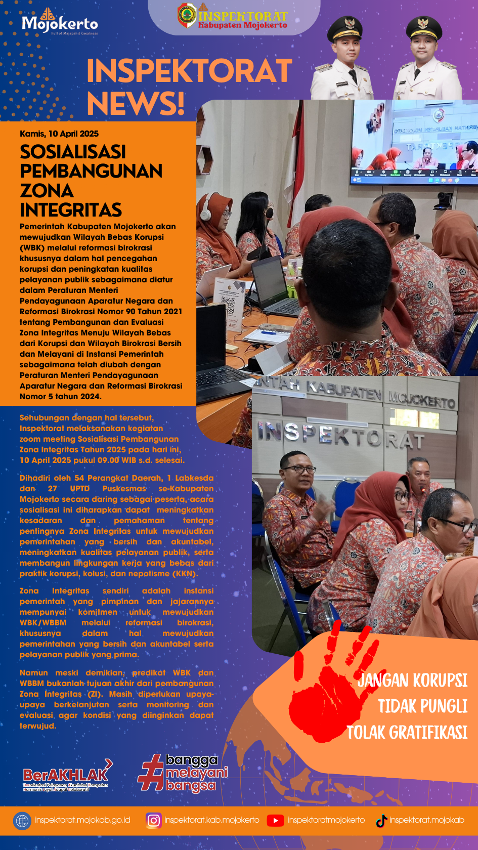 Sosialisasi Pembangunan Zona Integritas Tahun 2025