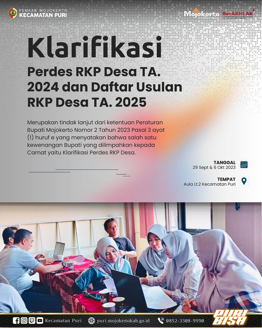 Pelaksanaan Klarifikasi Perdes RKP Desa TA 2024