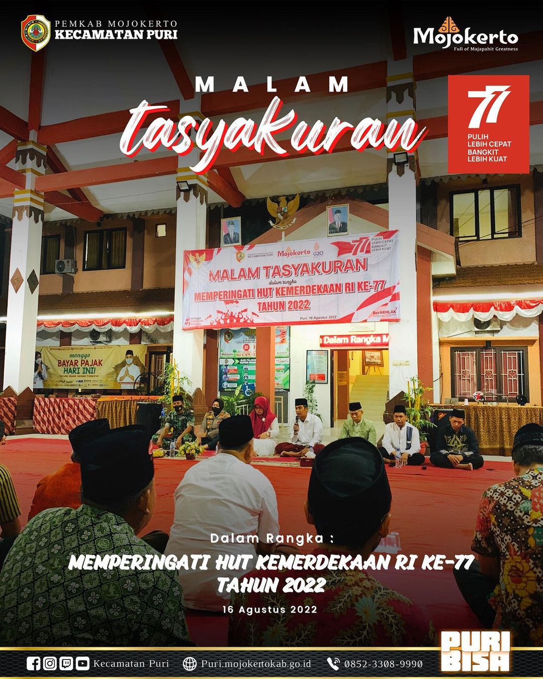 Malam Tasyakuran Hari Ulang Tahun Kemerdekaan Republik Indonesia ke - 77