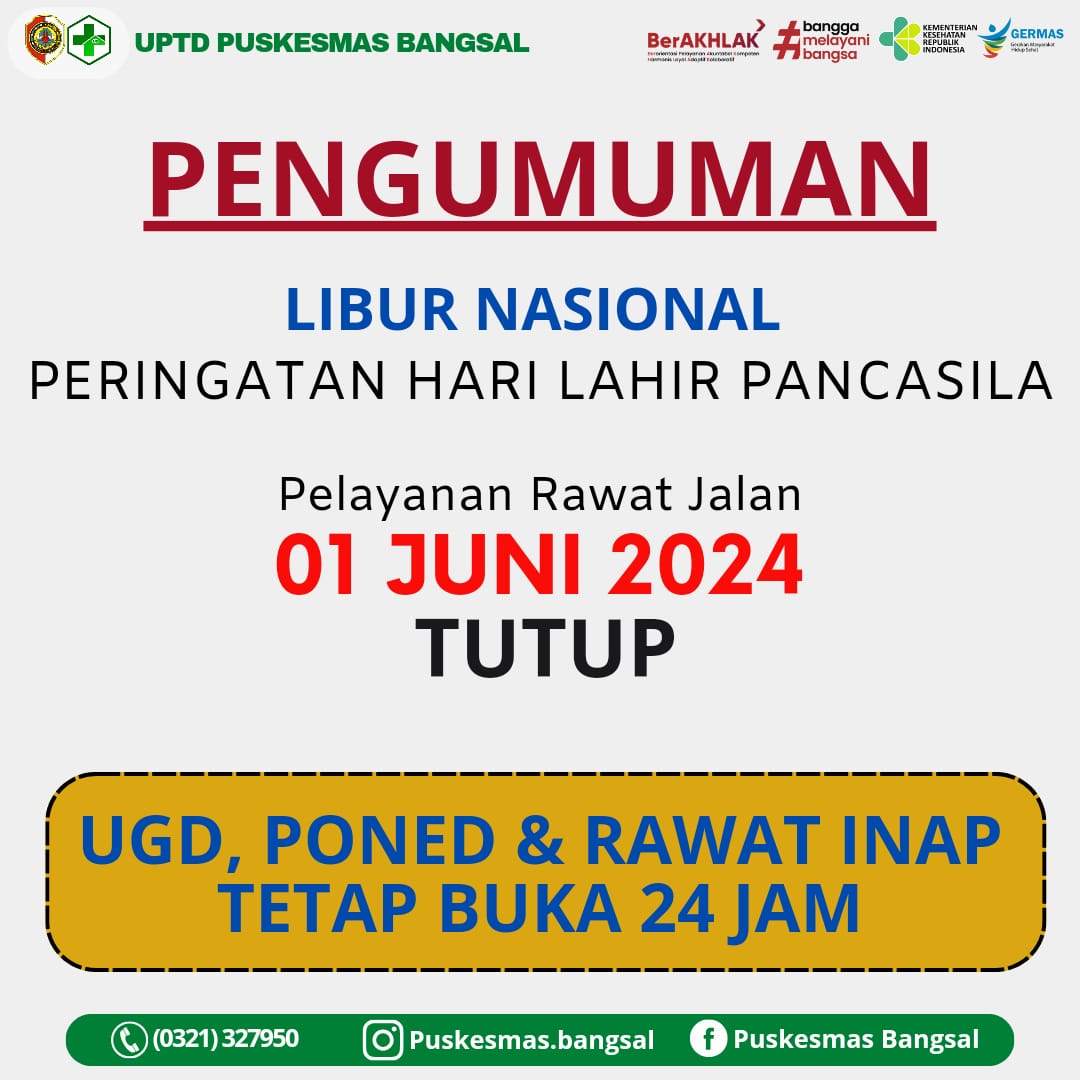 LIBUR NASIONAL " HARI LAHIR PANCASILA "