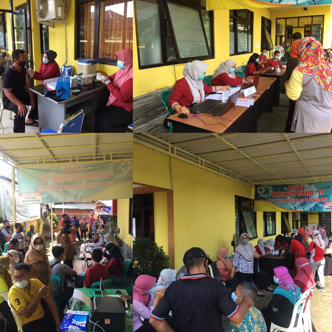 Kegiatan Vaksinasi Tahap 2 Pelayanan Publik Tingkat Guru SD dan SMP di Wilayah Kerja UPT Puskesmas Pandan