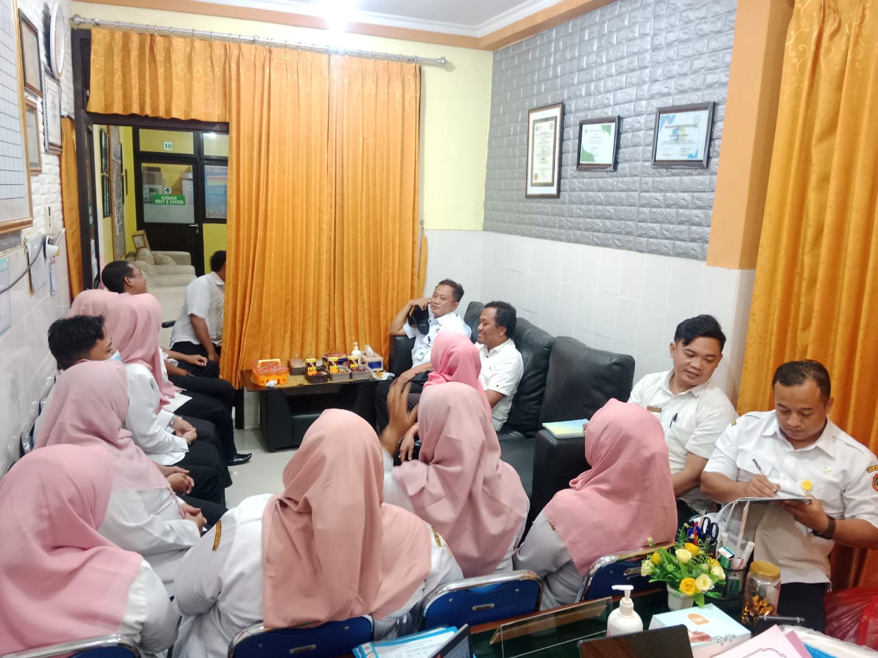 Kunjungan dan Pengarahan dari Dinas Kesehatan Bidang SDK di UPTD Puskesmas Pandan