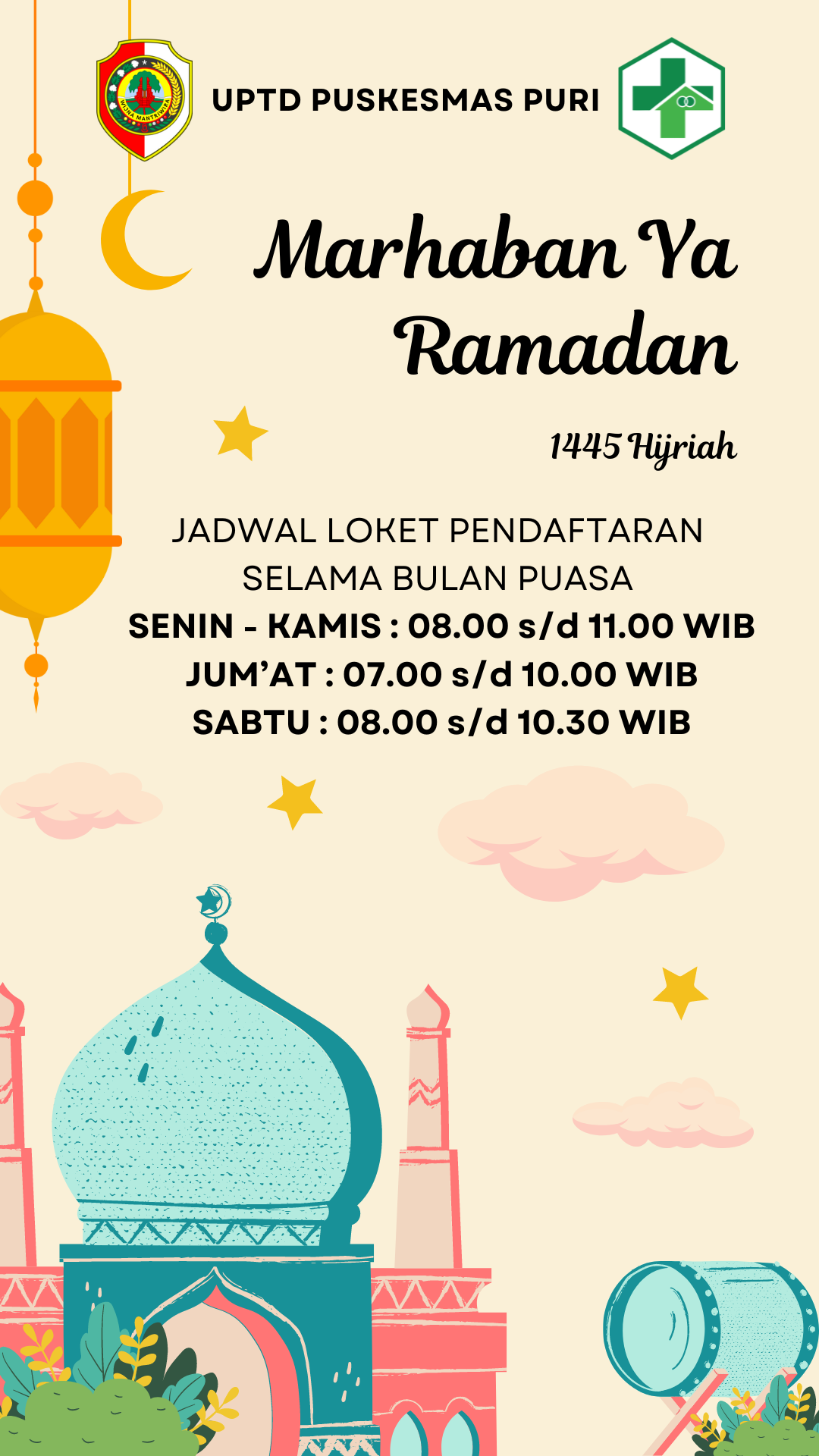 Jadwal Loket Pendaftaran Selama Bulan Ramadhan
