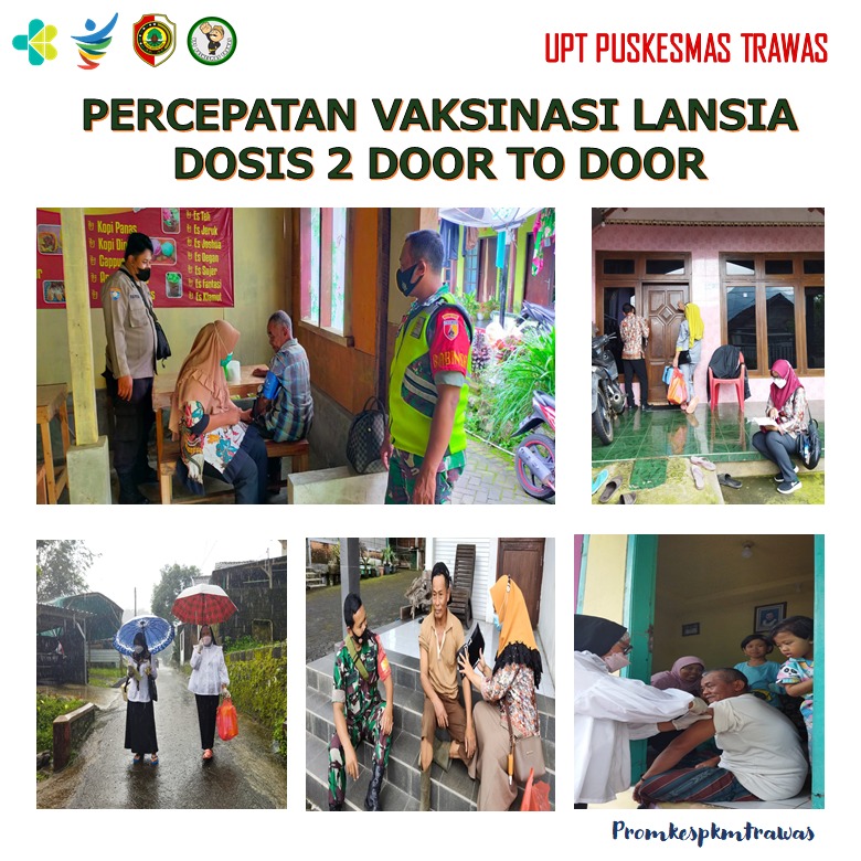 PETUGAS DESA DOOR TO DOOR UNTUK PERCEPATAN VAKSINASI DOSIS 2 LANSIA