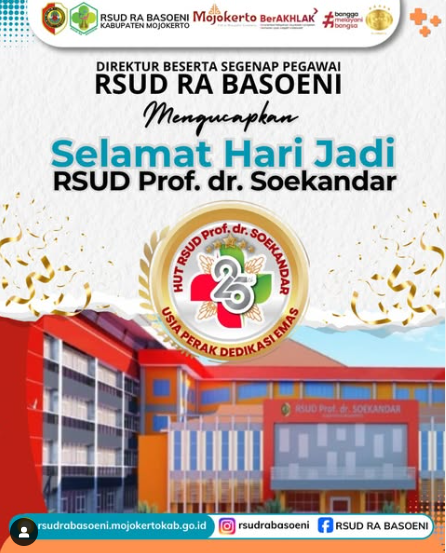 Selamat Hari Jadi RSUD Prof. dr. Soekandar!