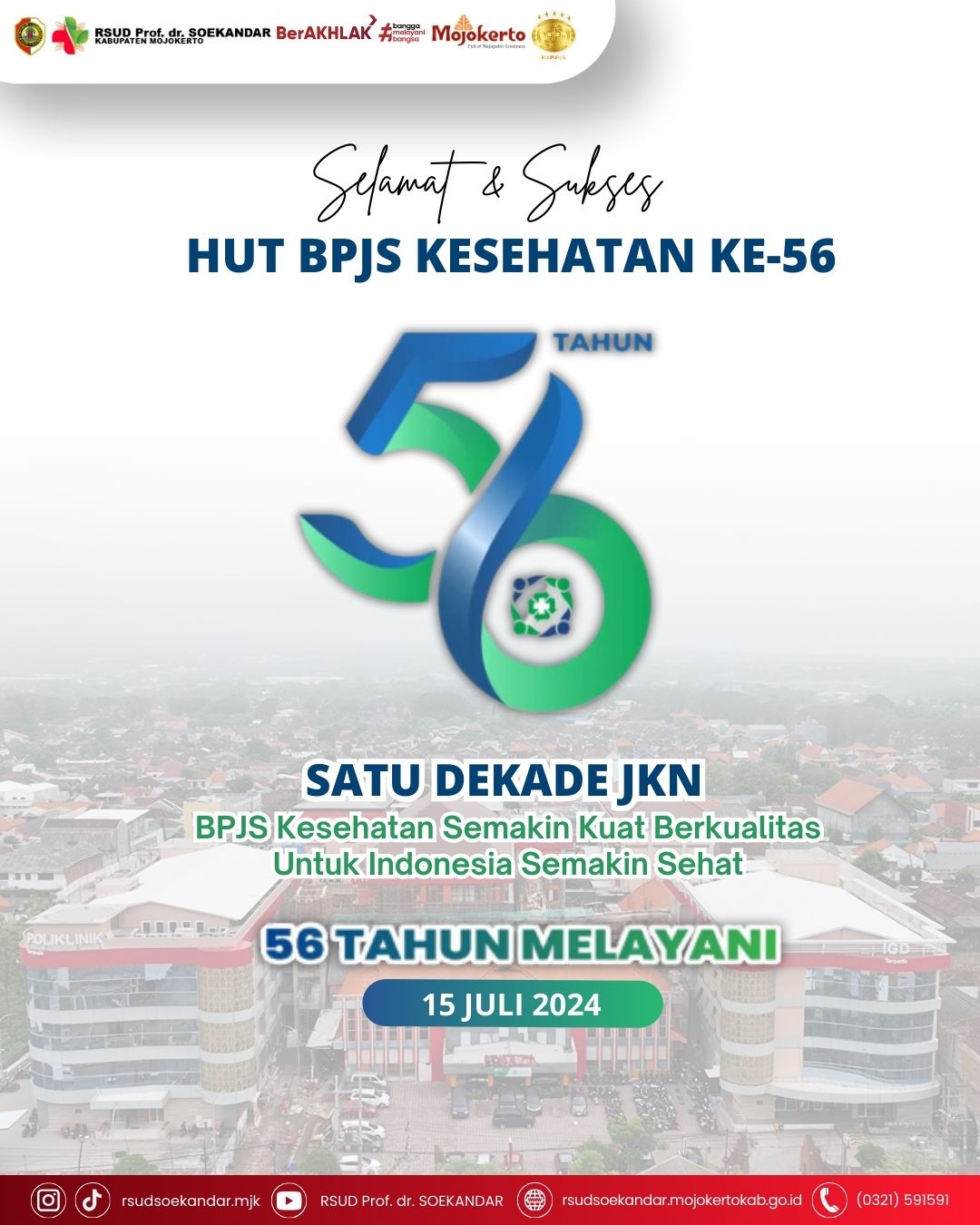 Selamat & Sukses HUT BPJS KESEHATAN KE - 56 TAHUN